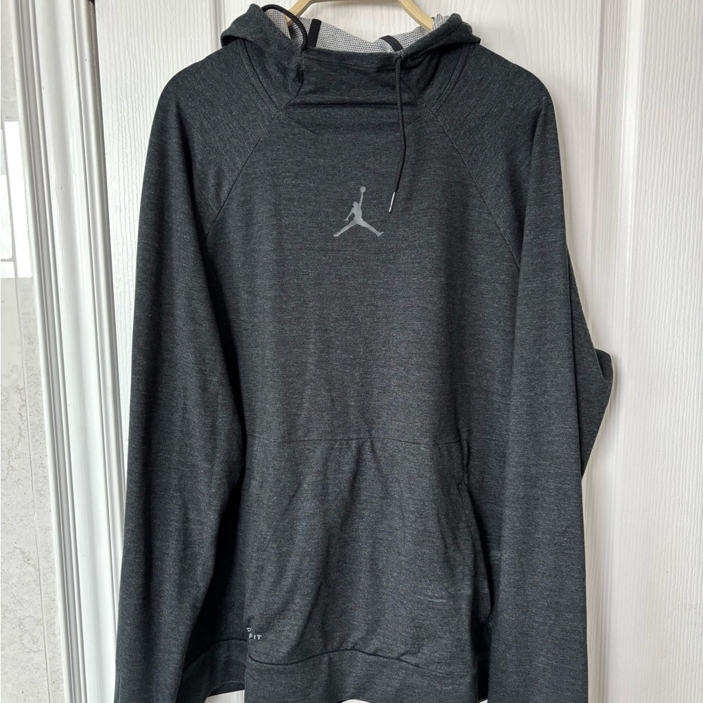 Jordan Men's Charcoal Grey Hoodie